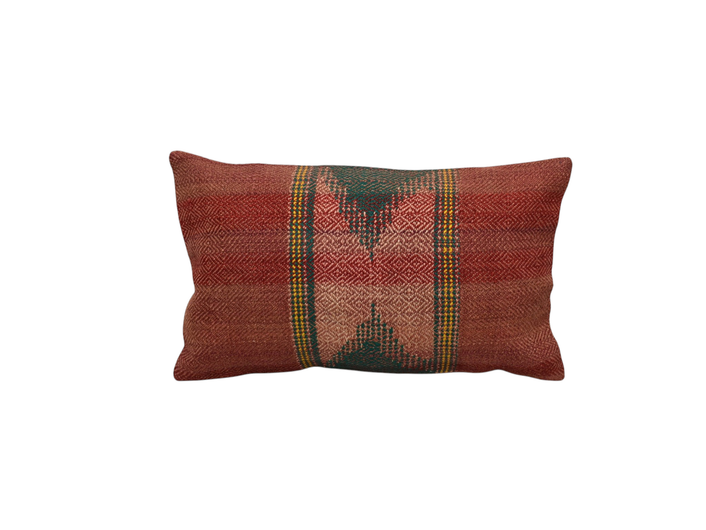 Yeni El Dokuma Dekorluk Lumbar Kilim Kırlent Yastık Kılıfı 7412