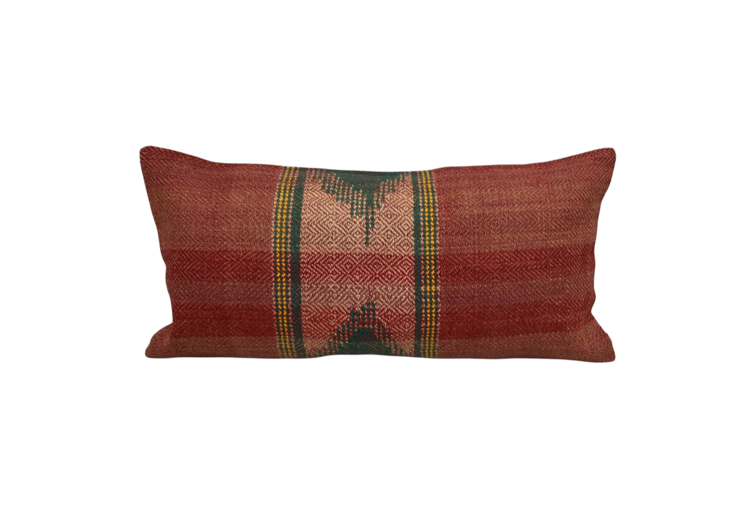 Yeni El Dokuma Dekorluk Lumbar Kilim Kırlent Yastık Kılıfı 7413