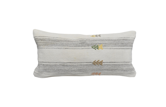 Yeni El Dokuma Dekorluk Lumbar Kilim Kırlent Yastık Kılıfı 7414