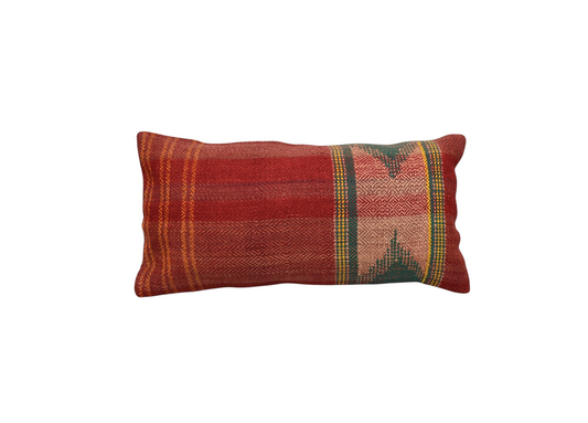 Yeni El Dokuma Dekorluk Lumbar Kilim Kırlent Yastık Kılıfı 7416