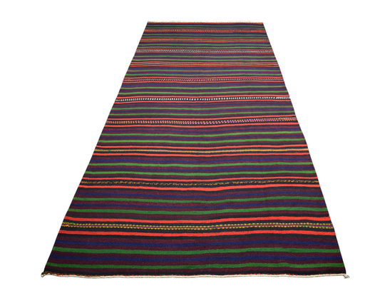 Yeni El Dokuması Yekpare Başyapıt Çubuklu Konya Karaman Yün Kilim 7418