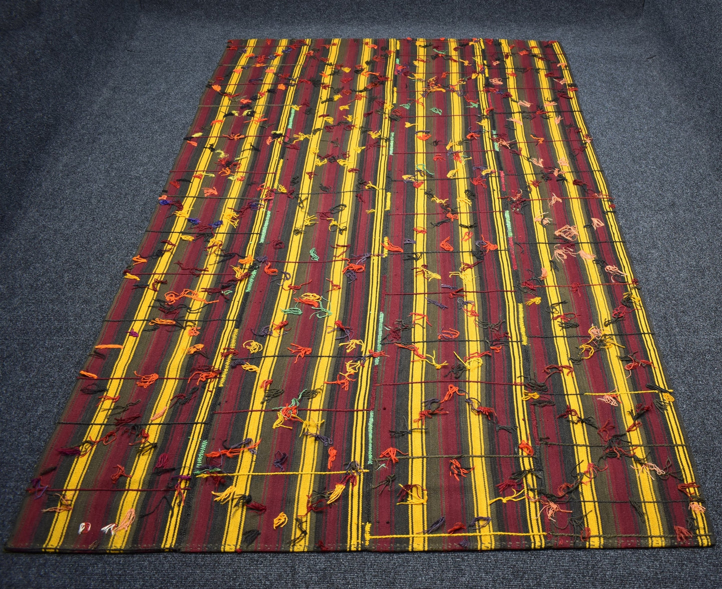 Antika El Dokuma Şaheser Hafik Zara Sivas Tülü Yün Kilim 7423