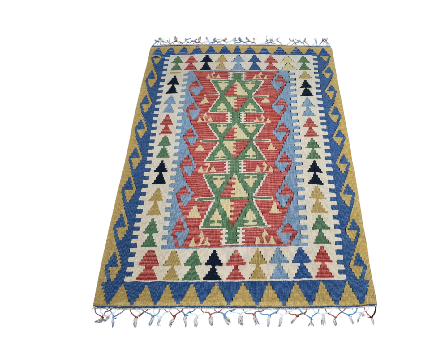 El Dokuma Eşsiz Pınarbaşı Kayseri Yün Kilim 7449
