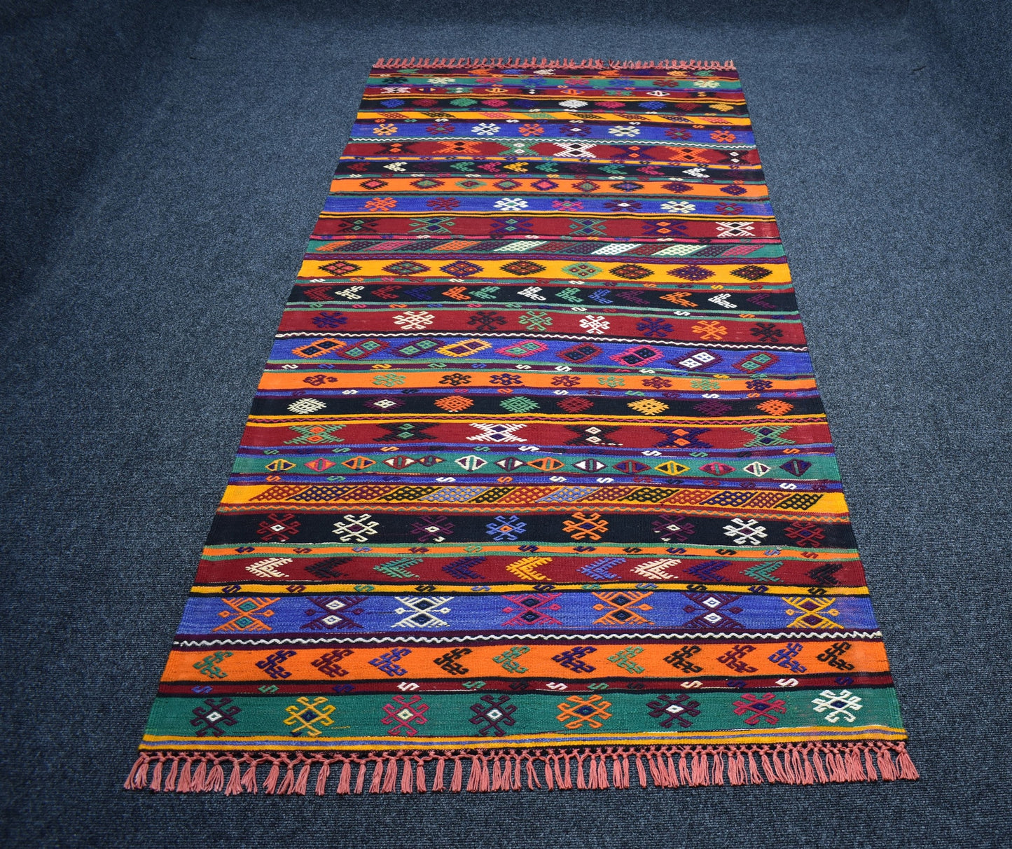 Yeni El Dokuma Şaheser Zara Sivas Yün Kilim 7468