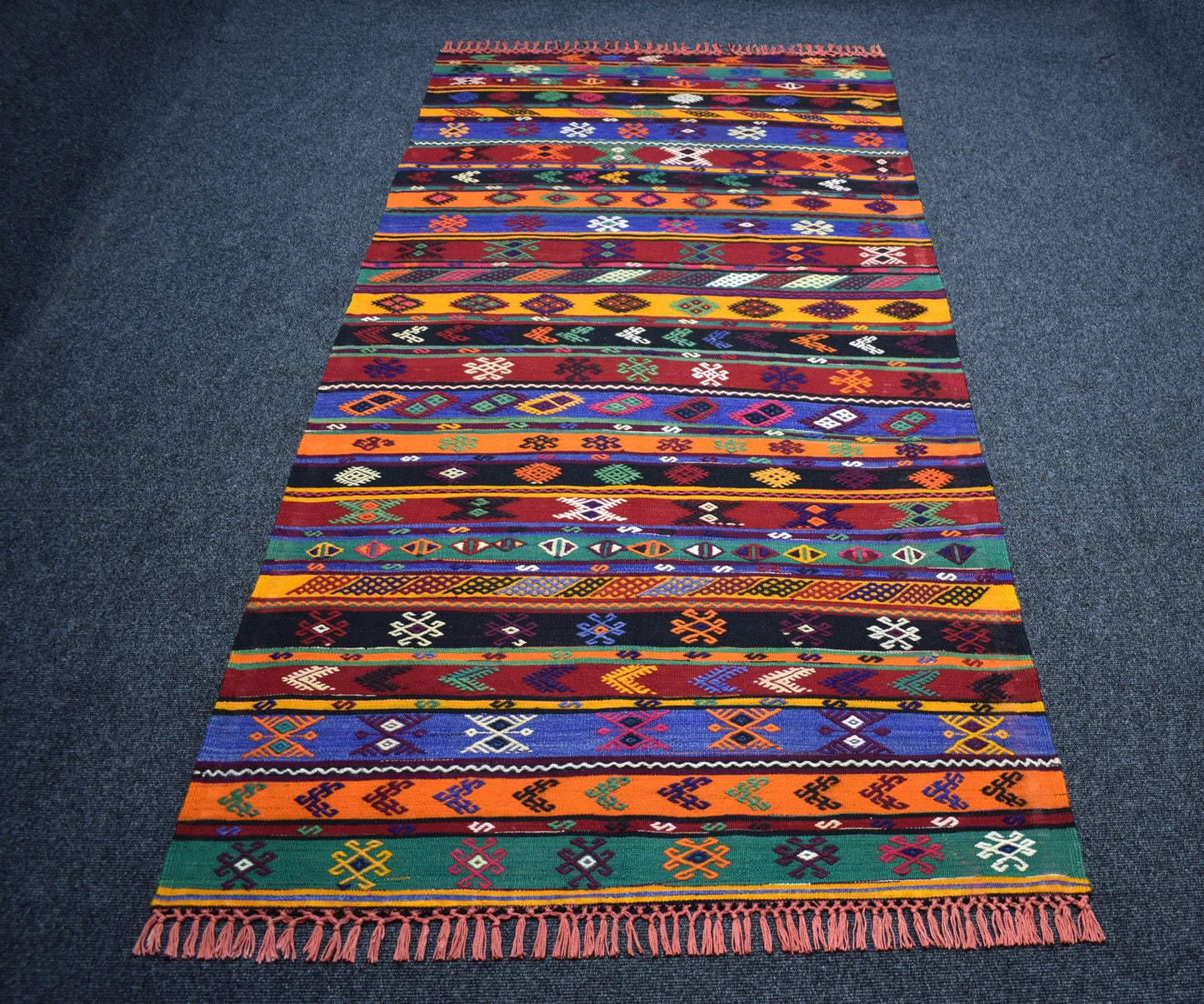 Yeni El Dokuma Şaheser Zara Sivas Yün Kilim 7468