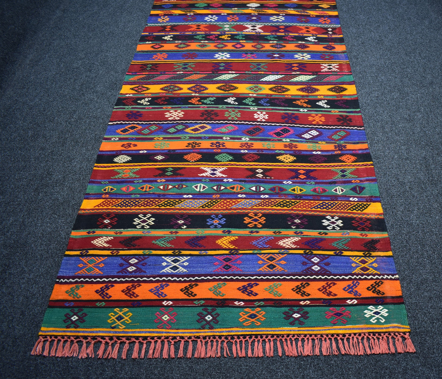Yeni El Dokuma Şaheser Zara Sivas Yün Kilim 7468