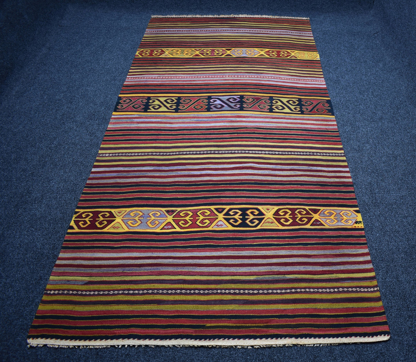 El Dokuma Seçkin Sivrihisar Eskişehir Yün Kilim 7469