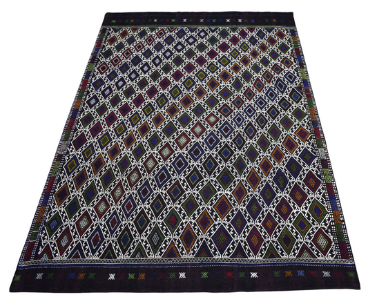 Yeni El Dokuması Eşsiz Karapınar Cecim Yün Kilim 7474