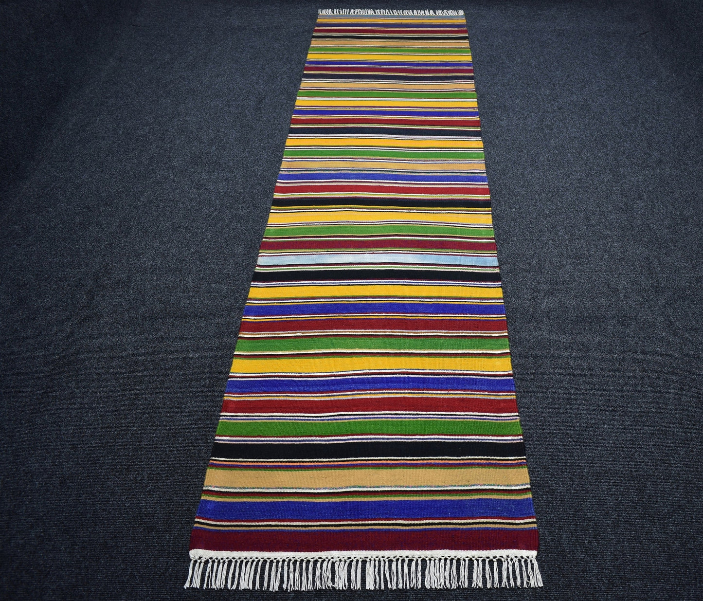 Yeni El Dokuma Şaheser Kemerli Sivas Yolluk Yün Kilim 7485