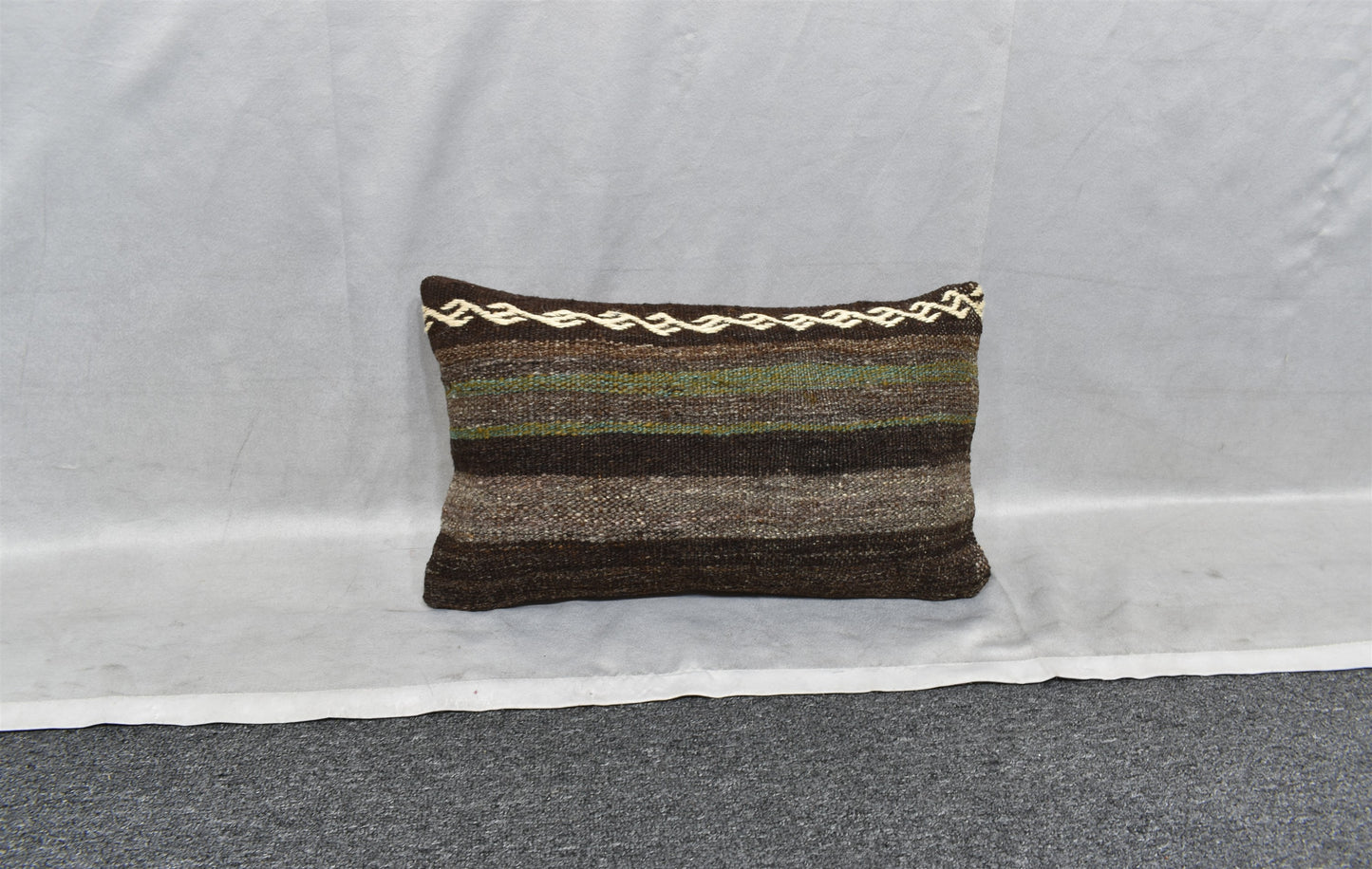 Yeni El Dokuma Dekorluk Lumbar Kilim Kırlent Yastık Kılıfı 7497
