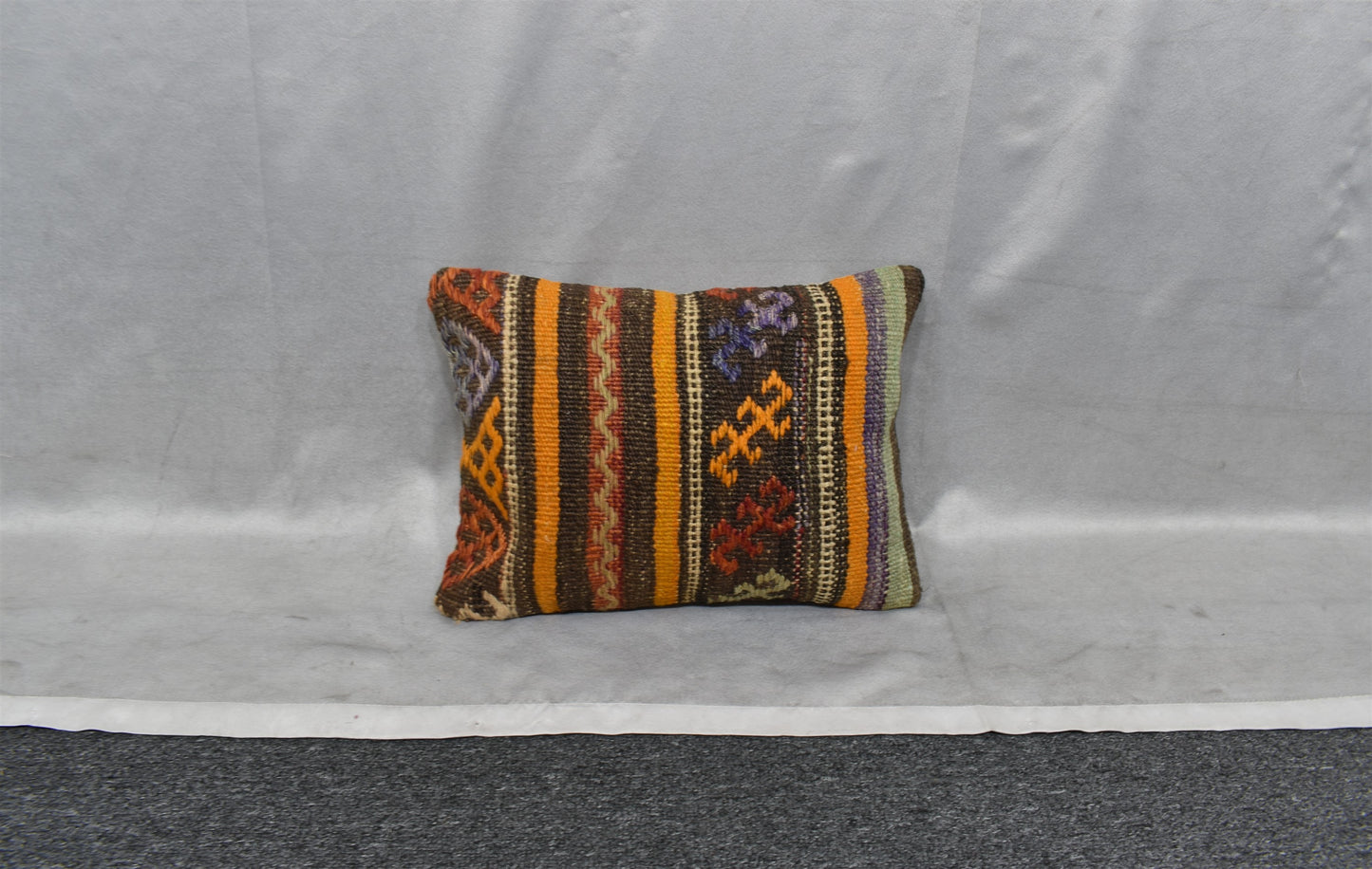 Yeni El Dokuma Dekorluk Kilim Kırlent Yastık Kılıfı 7501