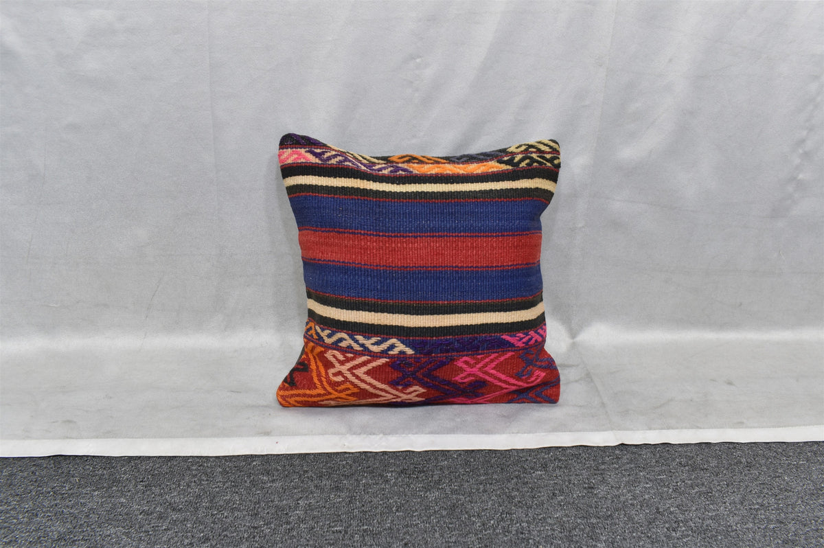 Yeni El Dokuma Dekoratif Kilim Kırlent Yastık Kılıfı 7506