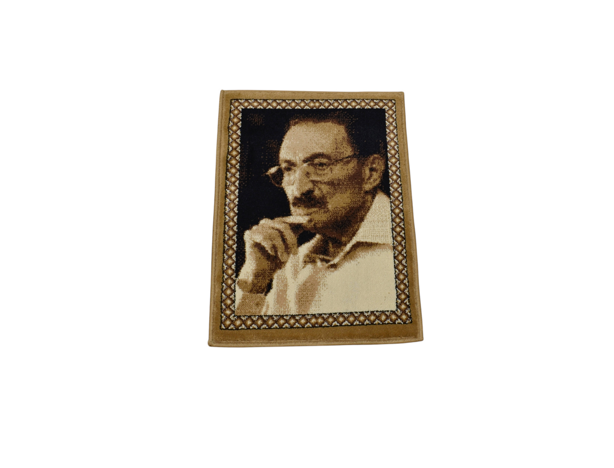 Yeni Portre Merhum Bülent Ecevit Tasvirli Nadir Duvar Halısı 7578