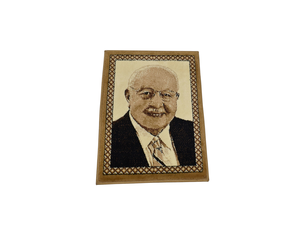Yeni Portre Merhum Necmettin Erbakan Tasvirli Duvar Halısı 7579
