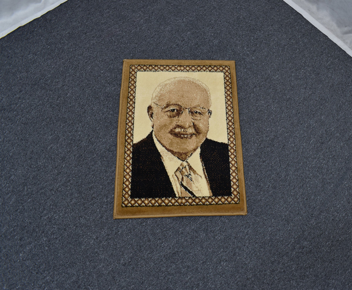 Yeni Portre Merhum Necmettin Erbakan Tasvirli Duvar Halısı 7579