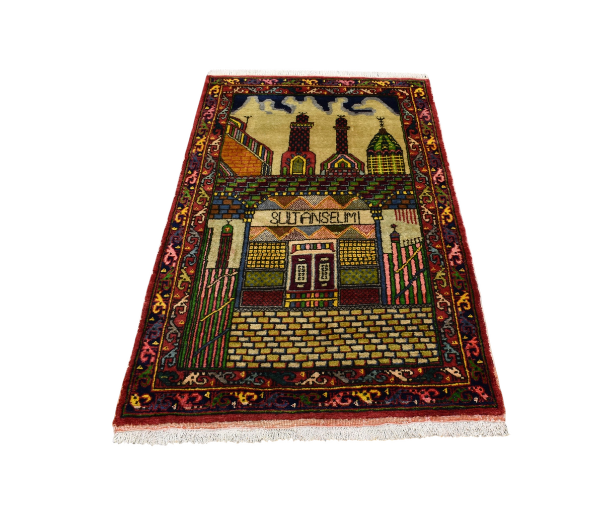 El Dokuması Sultan Selim Mevlana Konya Yün Halı 7584