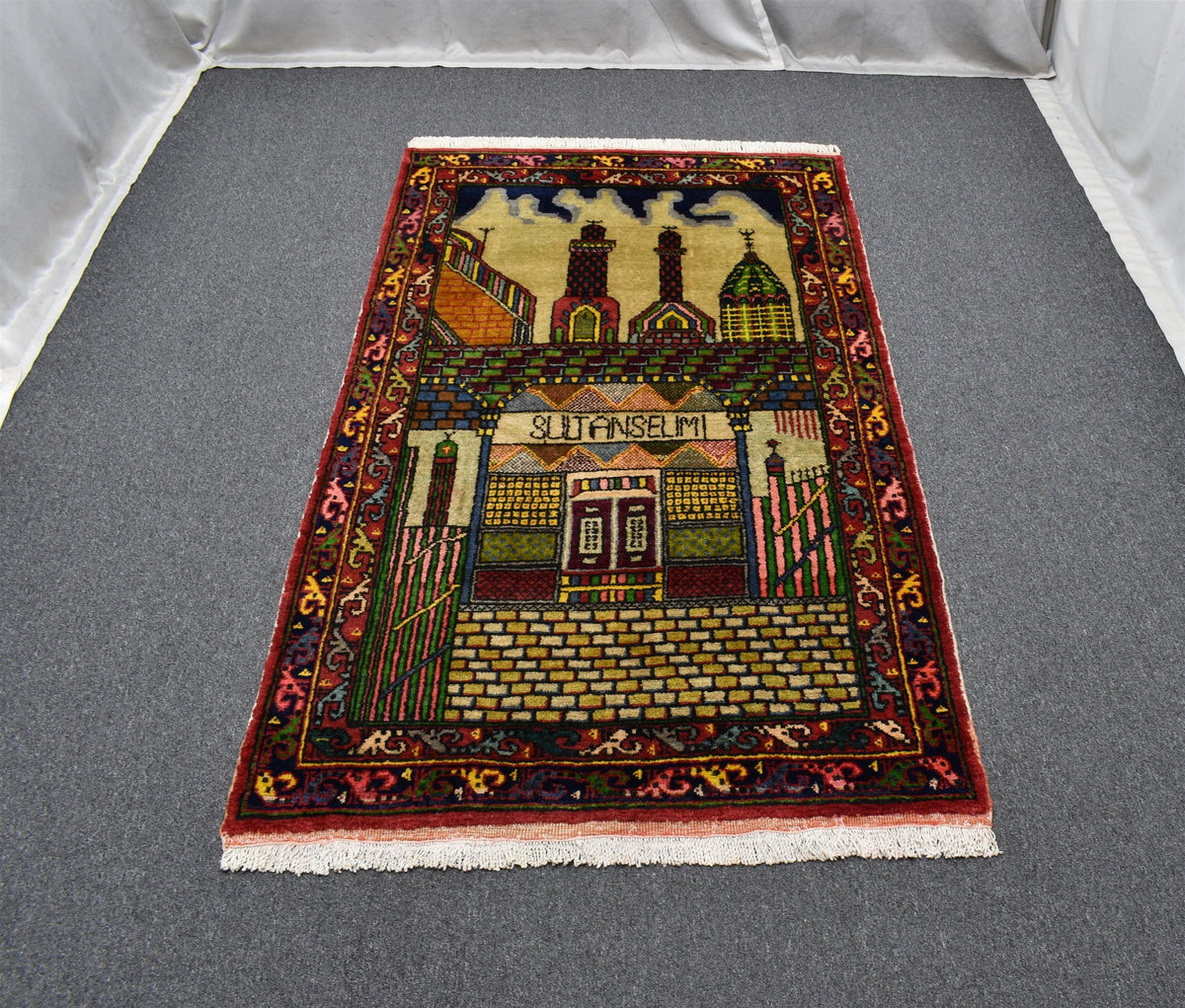 El Dokuması Sultan Selim Mevlana Konya Yün Halı 7584