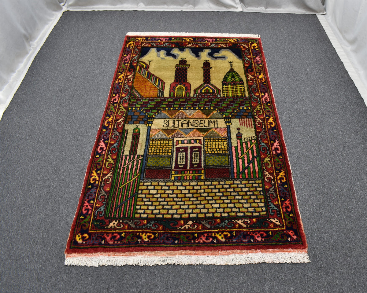 El Dokuması Sultan Selim Mevlana Konya Yün Halı 7584