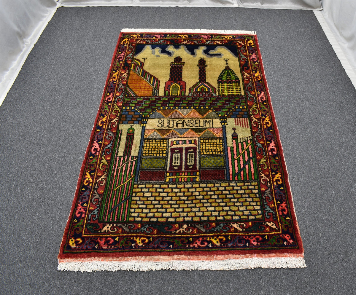 El Dokuması Sultan Selim Mevlana Konya Yün Halı 7584