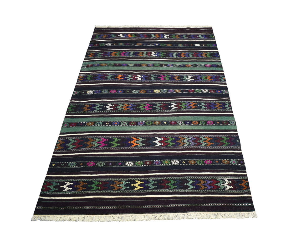 Yeni El Dokuma Nadide Otantik Yağcıbedir Balıkesir Yün Kilim 7639