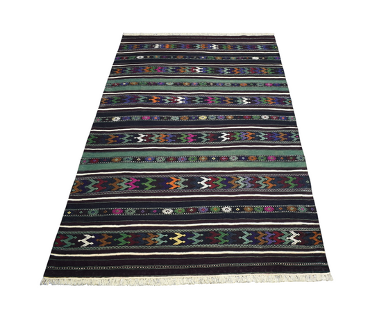 Yeni El Dokuma Nadide Otantik Yağcıbedir Balıkesir Yün Kilim 7639