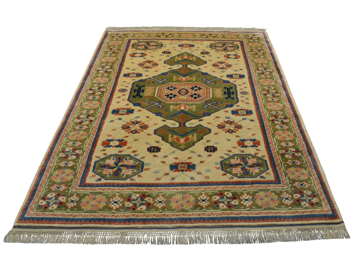 Yeni El Dokuma 6m2 Otantik Oygulu Balıkesir Antik Yörük Kirmen Yün Halı 7645