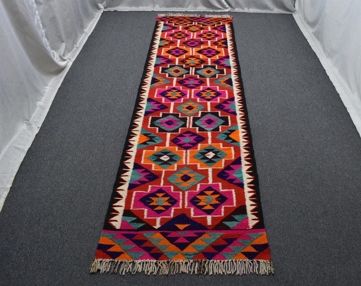 Yeni El Dokuma Şaheser Otantik Herki Yolluk Yün Kilim 7675