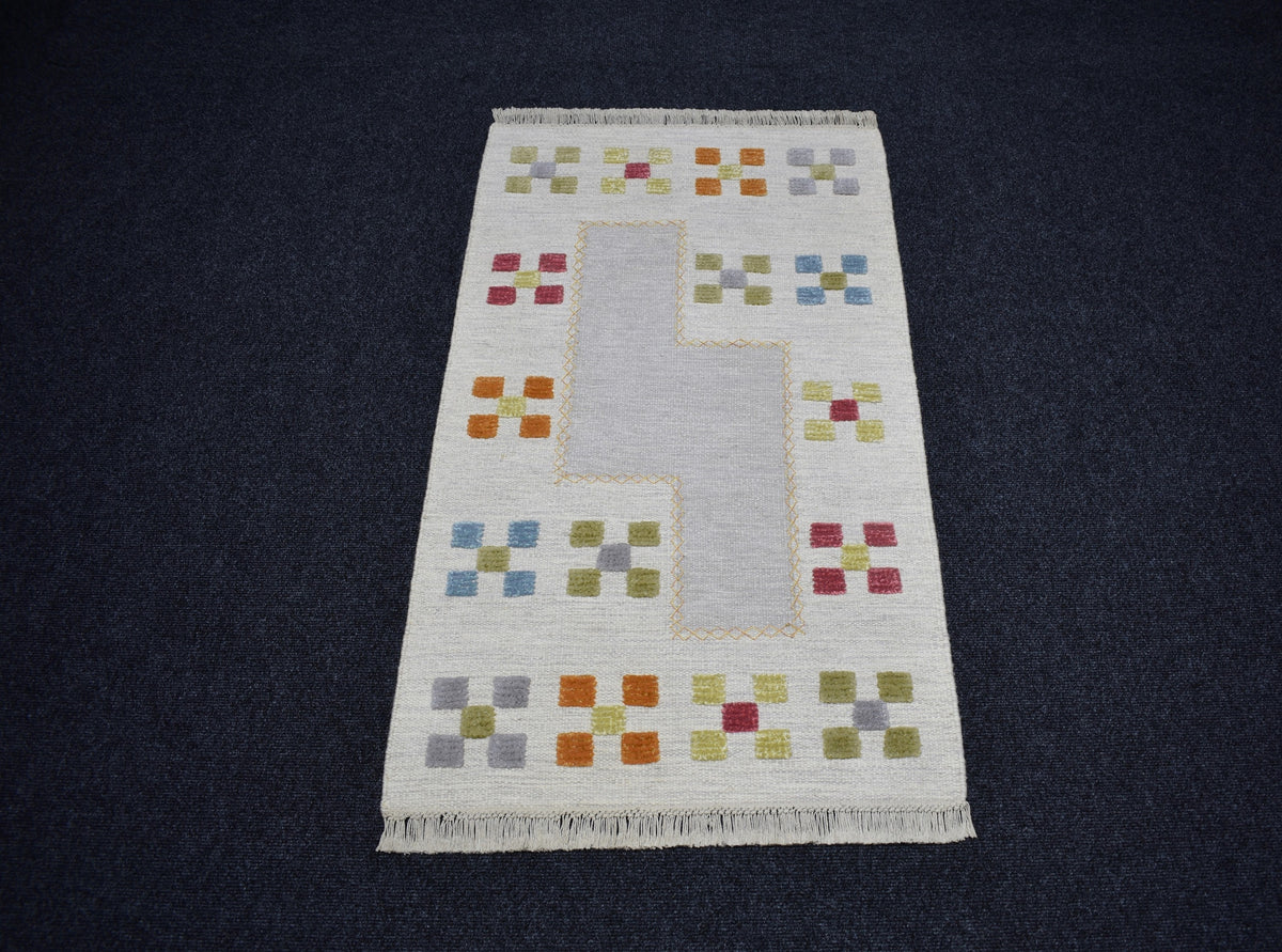 Yeni El Dokuma Nadir Modern Tasarım Yün Kilim 7783