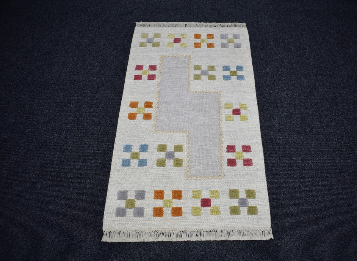 Yeni El Dokuma Nadir Modern Tasarım Yün Kilim 7783
