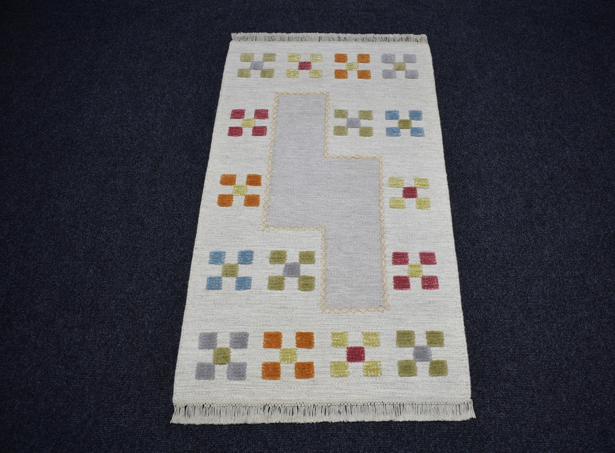 Yeni El Dokuma Nadir Modern Tasarım Yün Kilim 7783