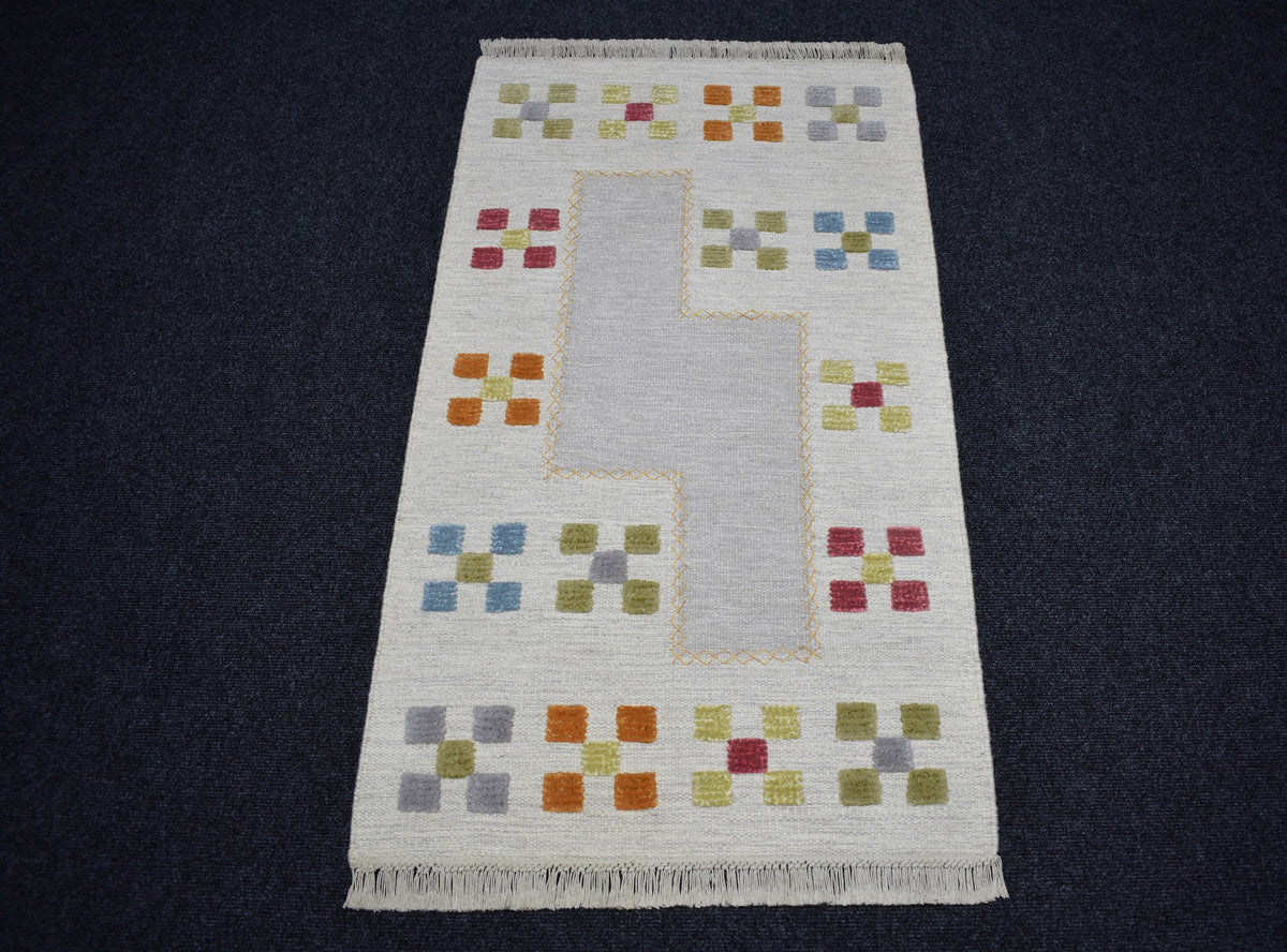 Yeni El Dokuma Nadir Modern Tasarım Yün Kilim 7783