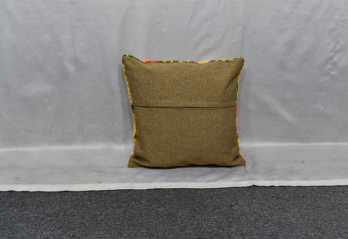 Yeni Kadife Dokuma Dekoratif Kilim Kırlent Yastık Kılıfı 7795