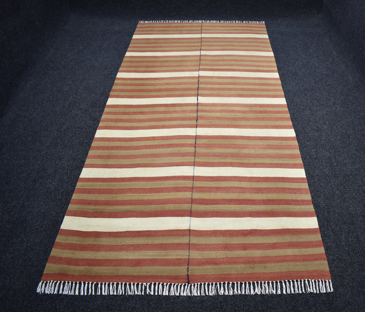 Vintage El Dokuma Şaheser Hafik Zara Sivas Yün Kilim 7807